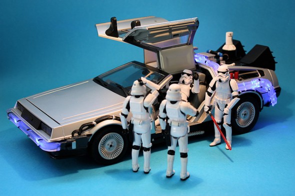 delorean and storm troopers delorean and storm troopers