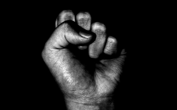 Clenched Fist Dominate and Power