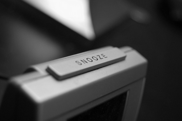 snooze button alarm clock