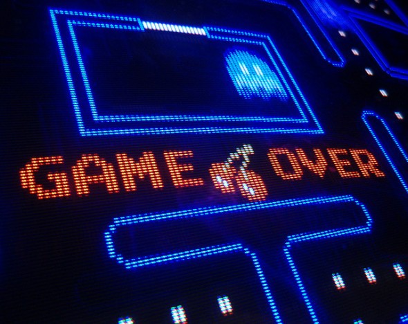 Game over screen