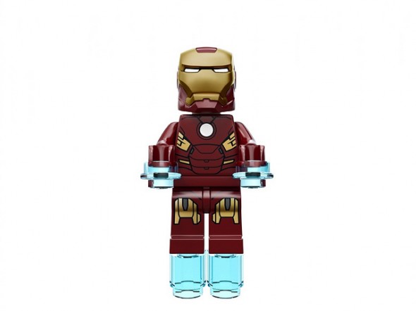 Iron Man flying "over it"