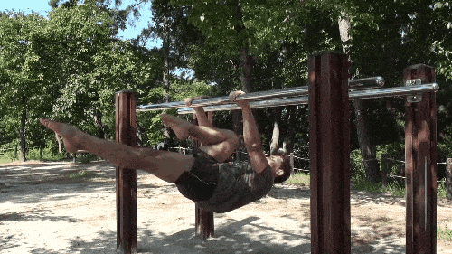 The front lever, can opener variation