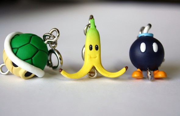 mario kart key chains
