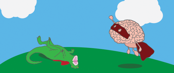 SuperBrain Trex Fight