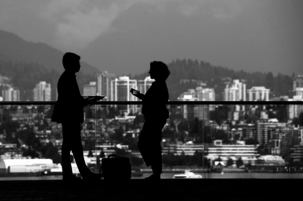 silhouette conversation