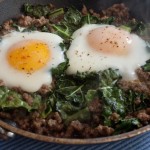 Beef egg breakfast