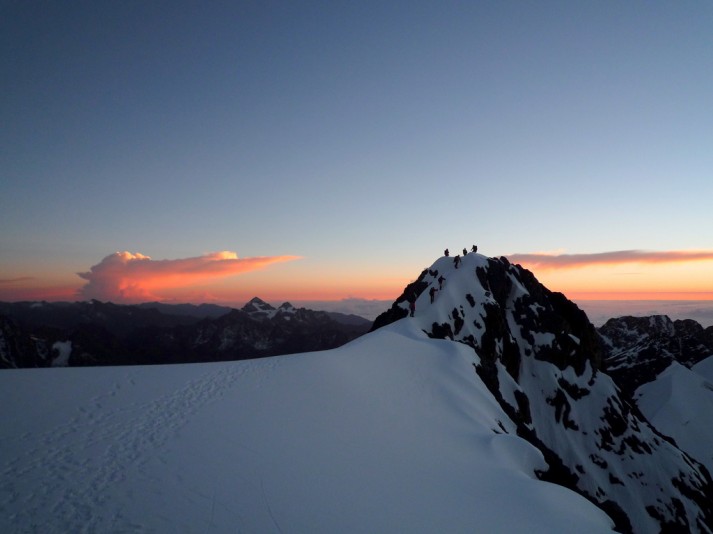 top of mountains