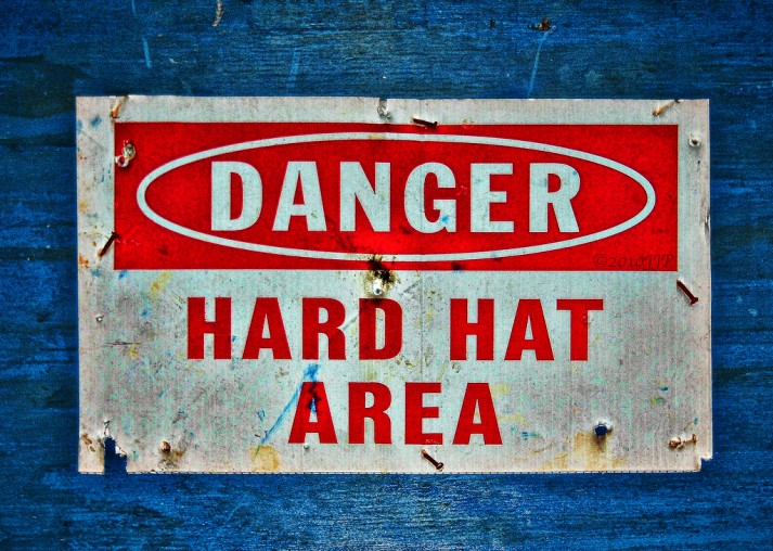 danger hard hat