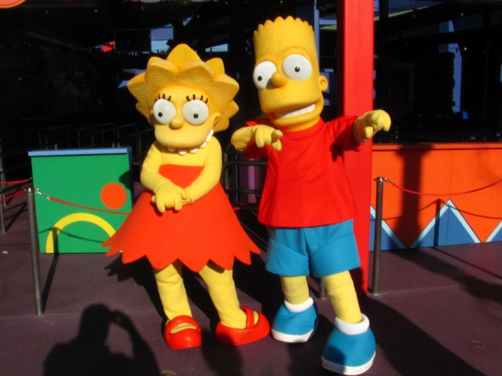 bart and lisa simpson