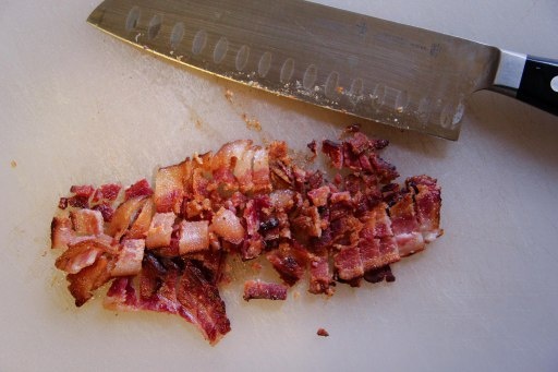 chop bacon