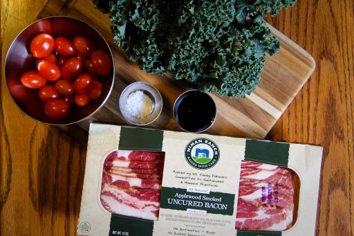 kale bacon sautee