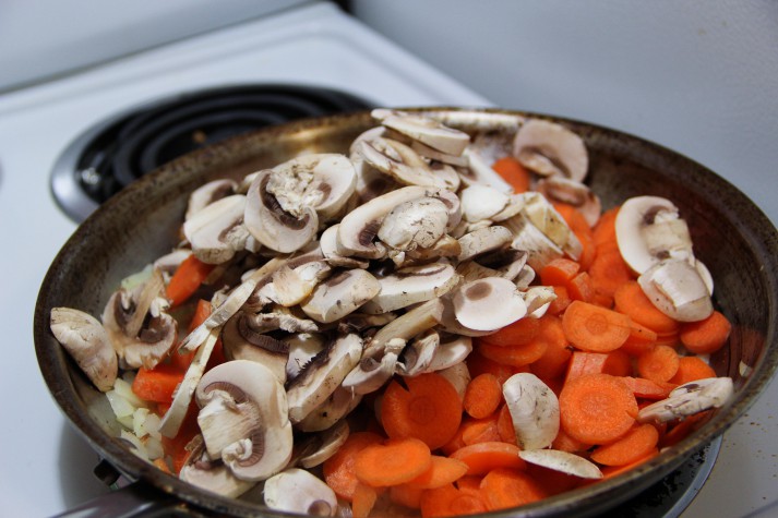 Noel: Pan of veggies