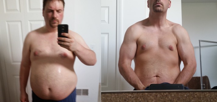 Steve before and after