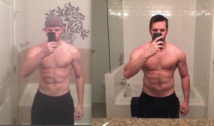 A more recent before and after of Steve.