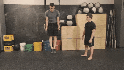 This looks easy, but actually requires decent strength to hold yourself up on rings.