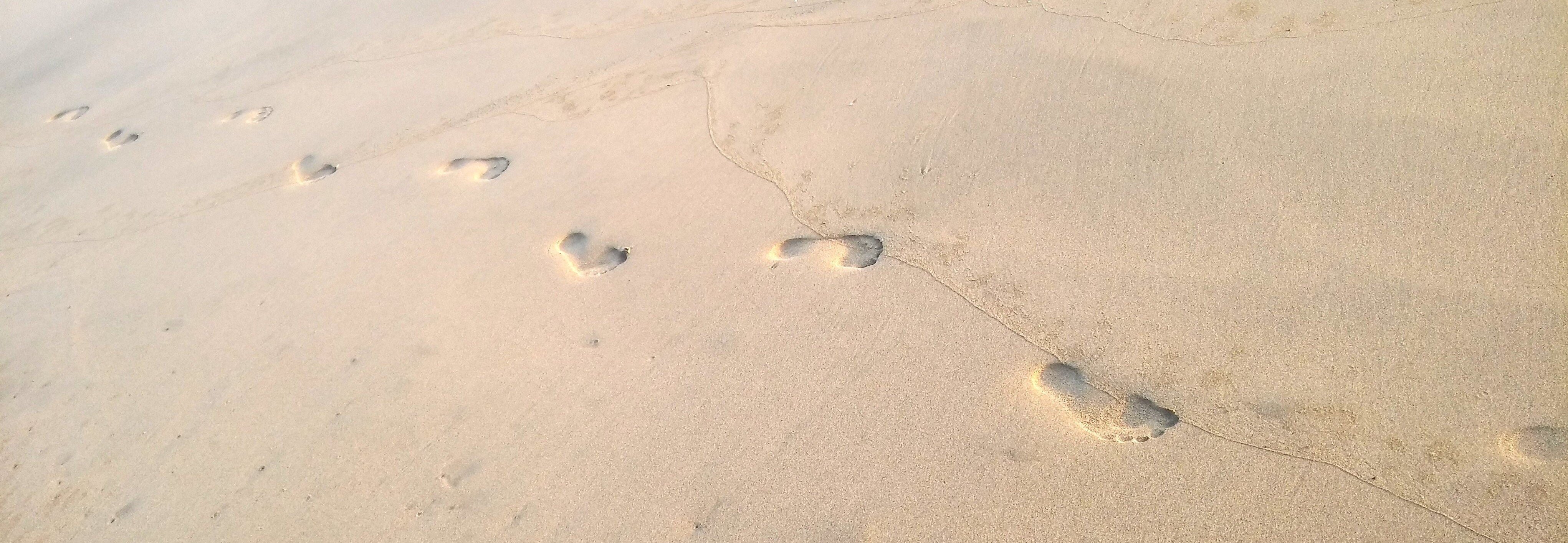 Footprints in the sand