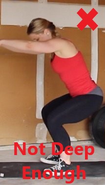 Keep going when doing your squat.