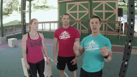 Don't cave in at the top of your pull-up, as Jim shows here.