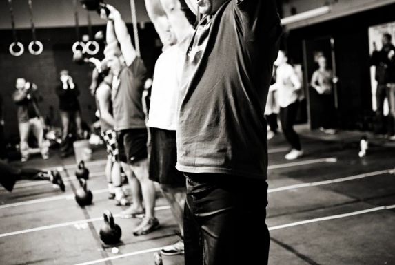 These CrossFitters are doing the Workout of the Day