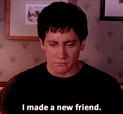 New friends are always great, especially if you can bench press together. Even if they might be imaginary rabbits.