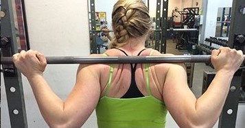 This photo shows the squat grip we will start with.