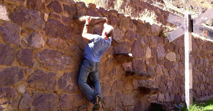 The world can be your pull-up bar as Steve is showing here. 