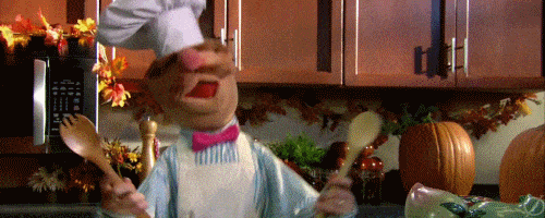 The Swedish Chef knows how to use the kitchen for active recovery.