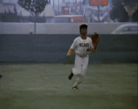 Don't lose momentum on your off days, and watch where you're going when catching a fly ball!