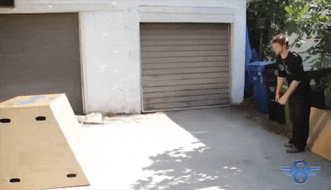 A gif of the parkour kong vault