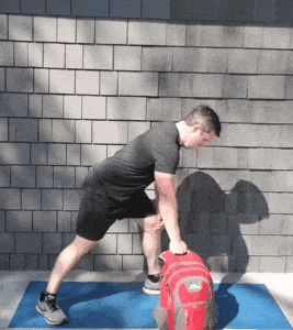 Jim doing a luggage row