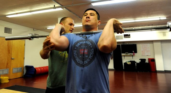 A man giving tips on the Front Squat