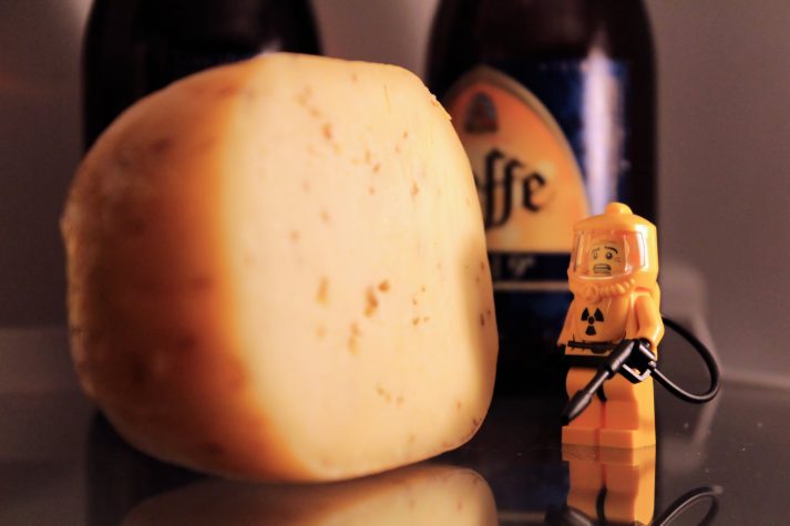 Is cheese and dairy part of a healthy diet? This LEGO is clearly skeptical.