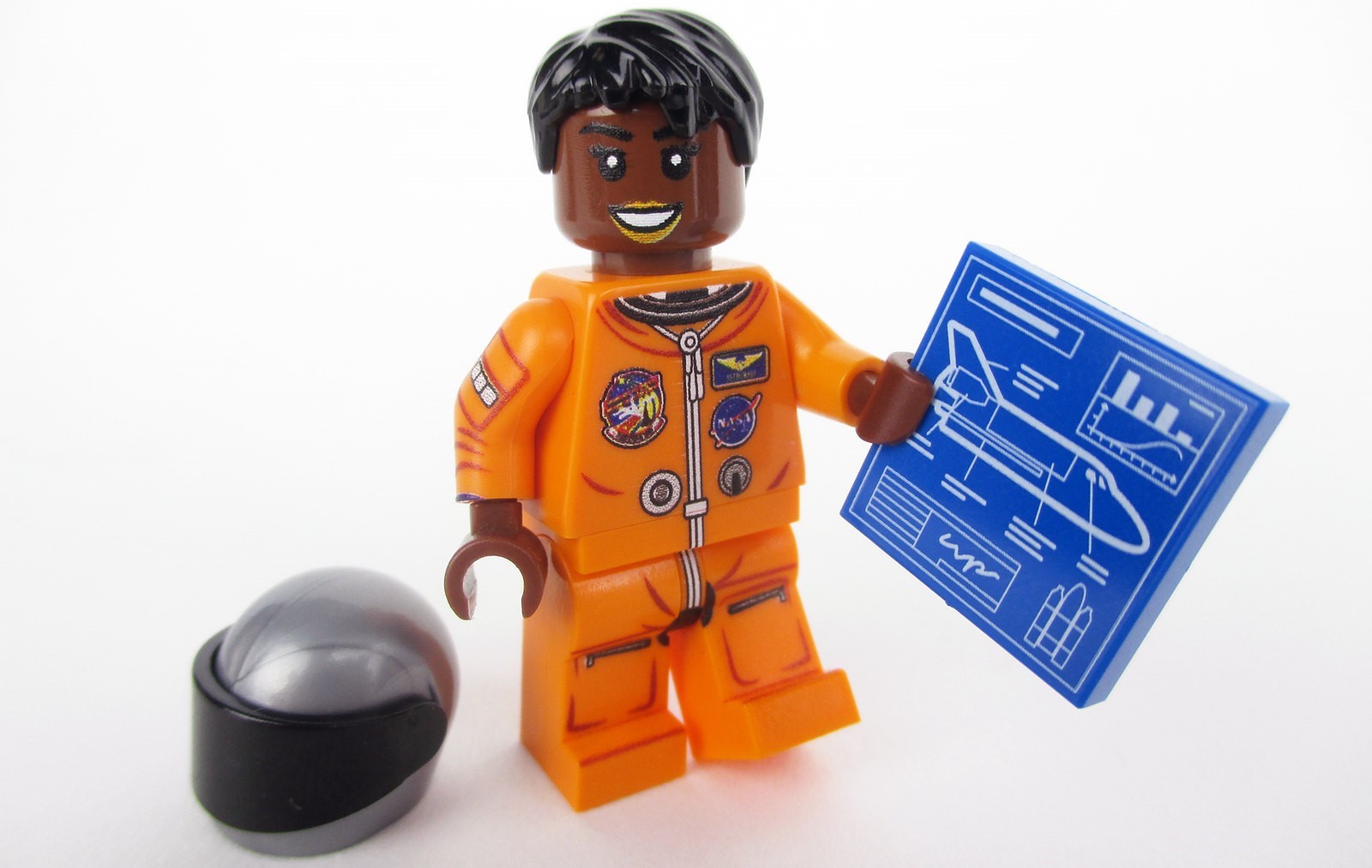 This woman built lots of muscle on her journey to became an astronaut. 