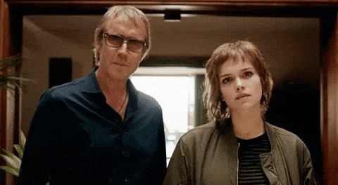 Two people just realizing they are the average of the 5 people they spend the most time with.