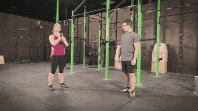Coach Staci showing you the goblet lunge