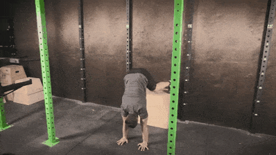 Coach Jim performing shoulder taps