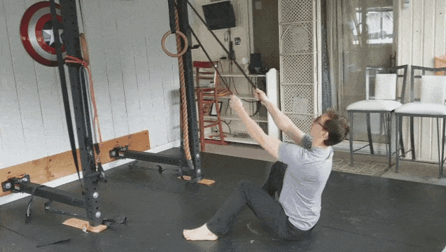 Another great "pull" exercise you can do with a resistance band.