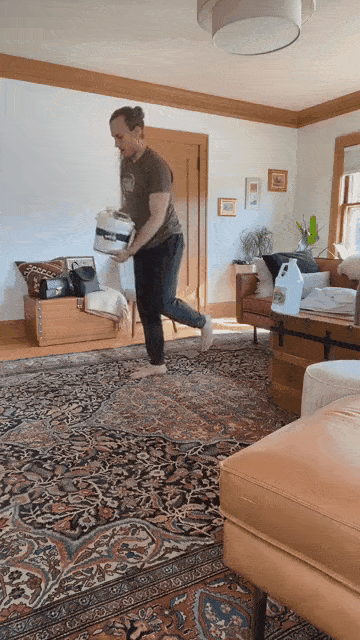 If you have a bucket, and legs, you can do a Romanian deadlift.