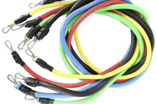 These tube bands are another common form of exercise bands.