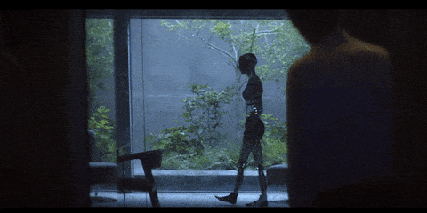 A gif of Eva, who might be craving some food because of stress.