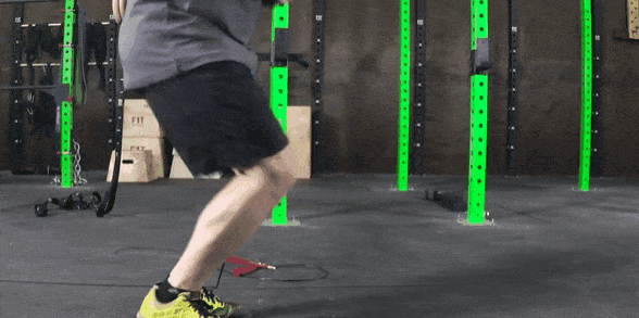 Jim jumping in place