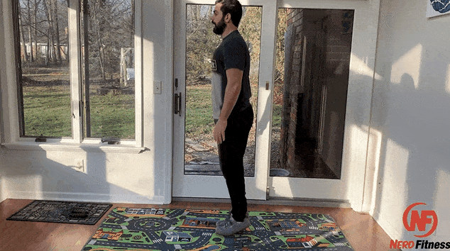 When first learning how to jump rope, just focus on the hop at first, as shown by Coach Matt here.