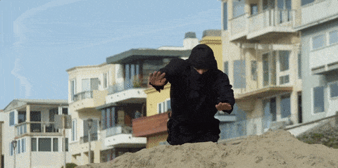 A gif of a ninja doing ninja stuff.