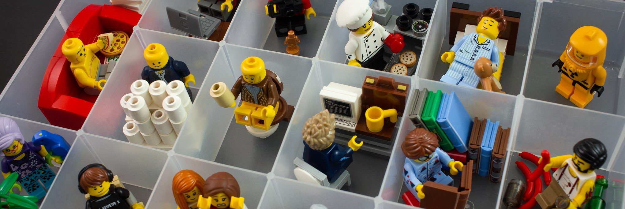 These LEGOs are social distancing, but I bet they're ready to go back to the gym.