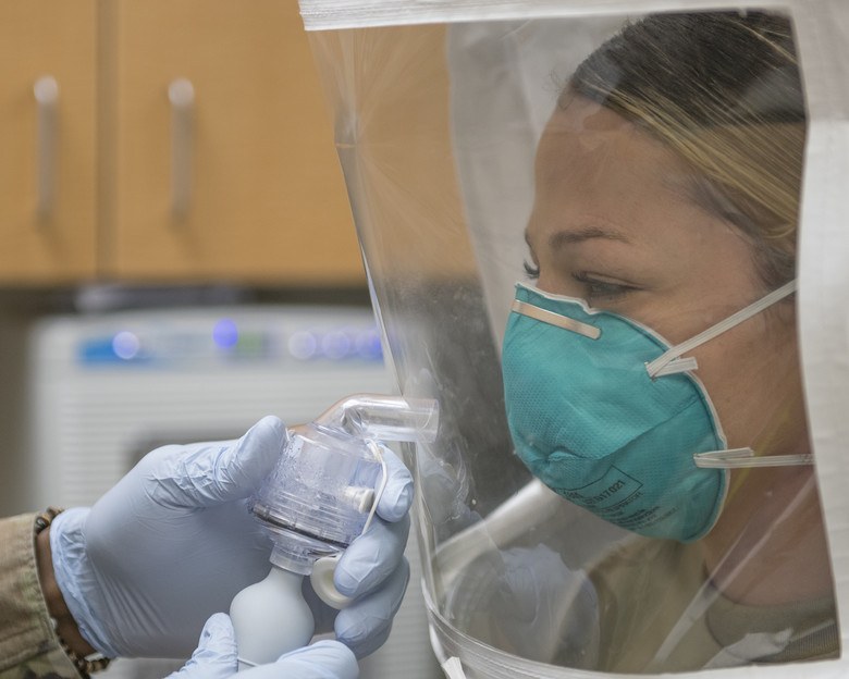 Testing an n95 mask like this might be overkill for your gym visit.