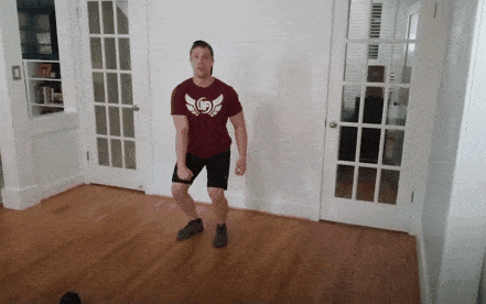 Coach Jim doing the snatch with no weight