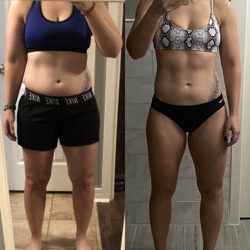 Megan before and after