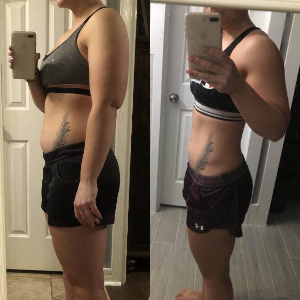 Megan before and after