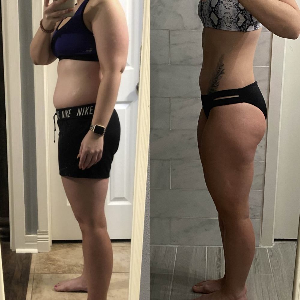 Megan before and after