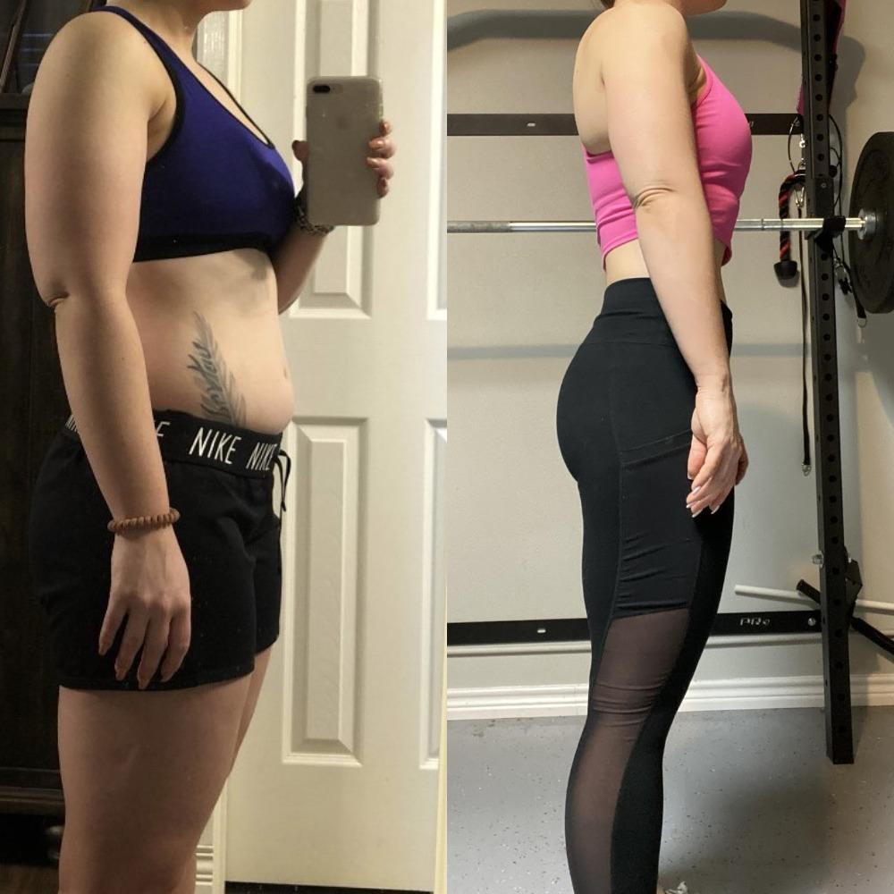 Megan before and after